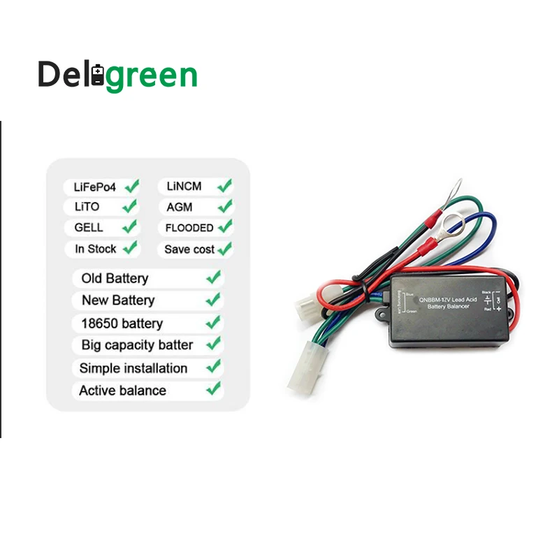 QNBBM 12V свинцово-кислотный Батарея эквалайзер, обеспечивающий балансировки BMS Pevent от коррозии и сульфирования
