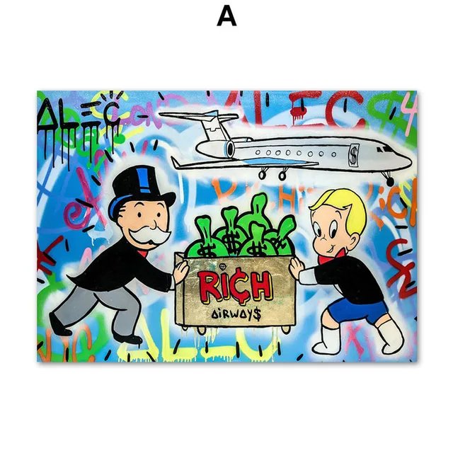 Alec Monopolis Graffiti Artworks Printed on Canvas 11