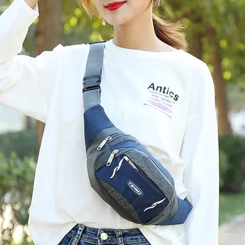 

Unisex Large Capacity Chest bag Messenger Shoulder Bag Outdoor Sports Waist Chest Bag Beach Travel Crossbody Bags for Couple