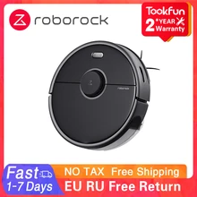 Global Roborock S5 Max Robot Vacuum Cleaner Wet Dry Smart Home Mopping Sweeping Dust Sterilize APP WIFI 2021 Laser Navigation