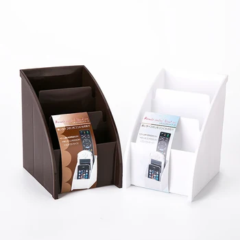 

Three-grid Remote Control Storage Box Rack Desktop Finishing Stationery Storage Mobile Phone Holder Desktop Storage Case Stand