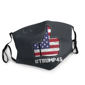 

Trump 45 Unisex Reusable Face Mask Pattern Dust Mask Protection Cover Respirator Mouth Muffle