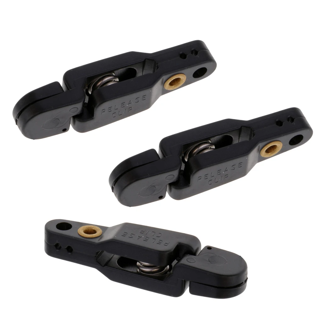 Lot 3~8pcs Outrigger / Downrigger / Planer Board Release Clips Padded Snap Release Clip with Pin Replacement Tackles Black