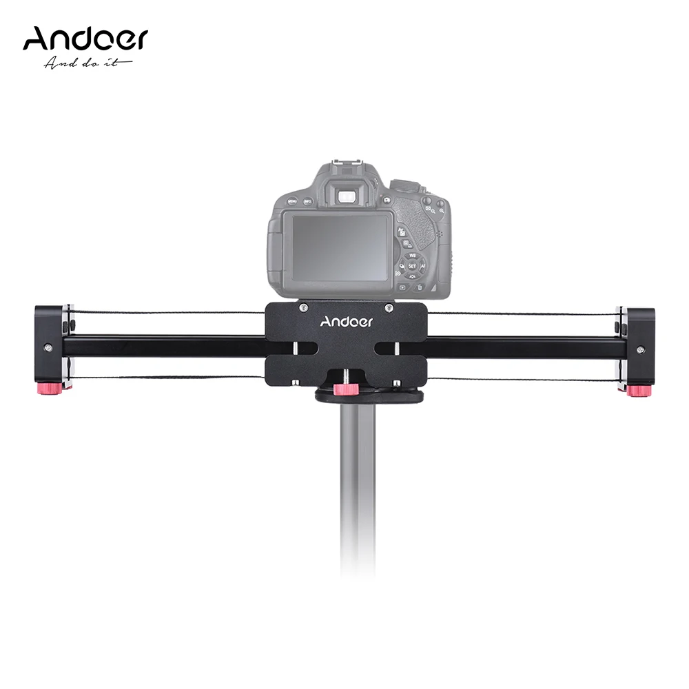 

Andoer Retractable Camera Video Slider Dolly Track Rail Stabilizer 52cm Length 104cm Actual Sliding Distance for Camcorder