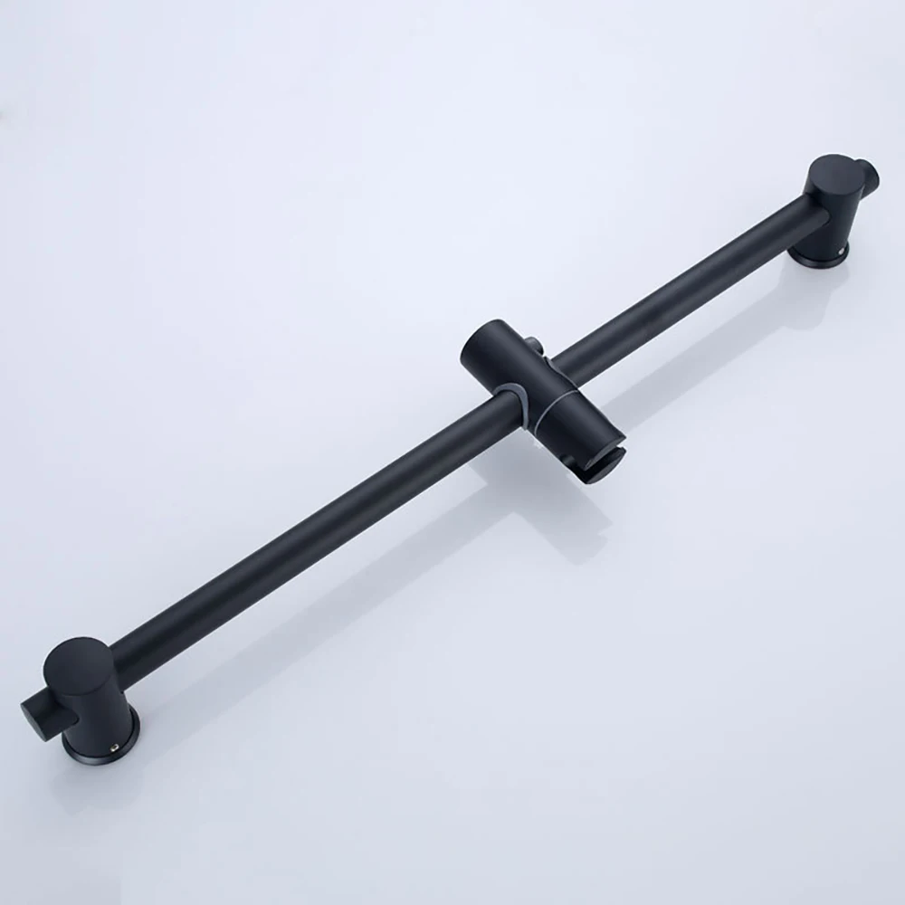Stainless Steel Bath Sliding Bar Wall Mounted Adjustable Rail Bathroom Accessories Handheld Shower Head Rod