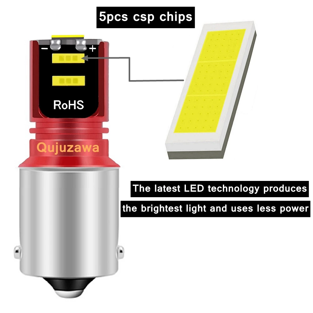  Ʈ CSP LED ڵ 극ũ Ʈ,  õ, ڵ  ,  ȭƮ ο, 12V, 1156 P21W, 7506, BA15S, R10W, 2  ǰ