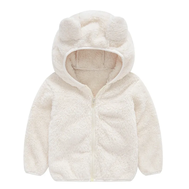 Новые осенне-весенние детские пальто мягкие куртки с капюшоном для маленьких мальчиков и девочек, верхняя одежда из искусственного меха Одежда для маленьких девочек детская одежда
