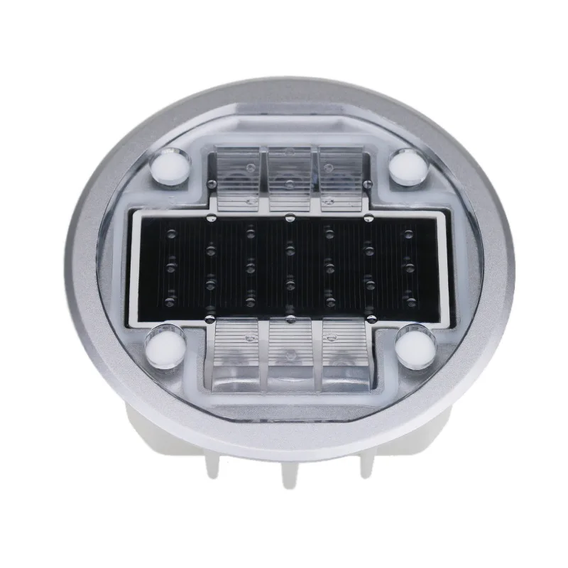 Waterproof 2Hz Flash /Constant On Type Solar Powered Aluminum LED Road Stud Light Used Guide Vehicle Boats Driveways