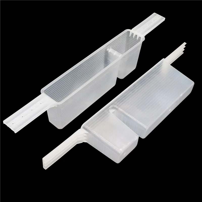 10 Pcs White Transparent Bee Feed Feeder 1.5KG 2L 1L Feed Trough Feeding Sugar Box Durable Sanitary Unbreakable Beekeeping Tools