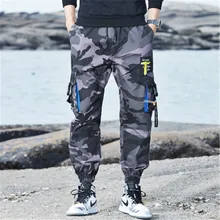 Европейские и новые рабочие штаны, Мужские штаны для бега, свободные штаны-шаровары, трендовые девять штанов, повседневные мужские брюки-карго