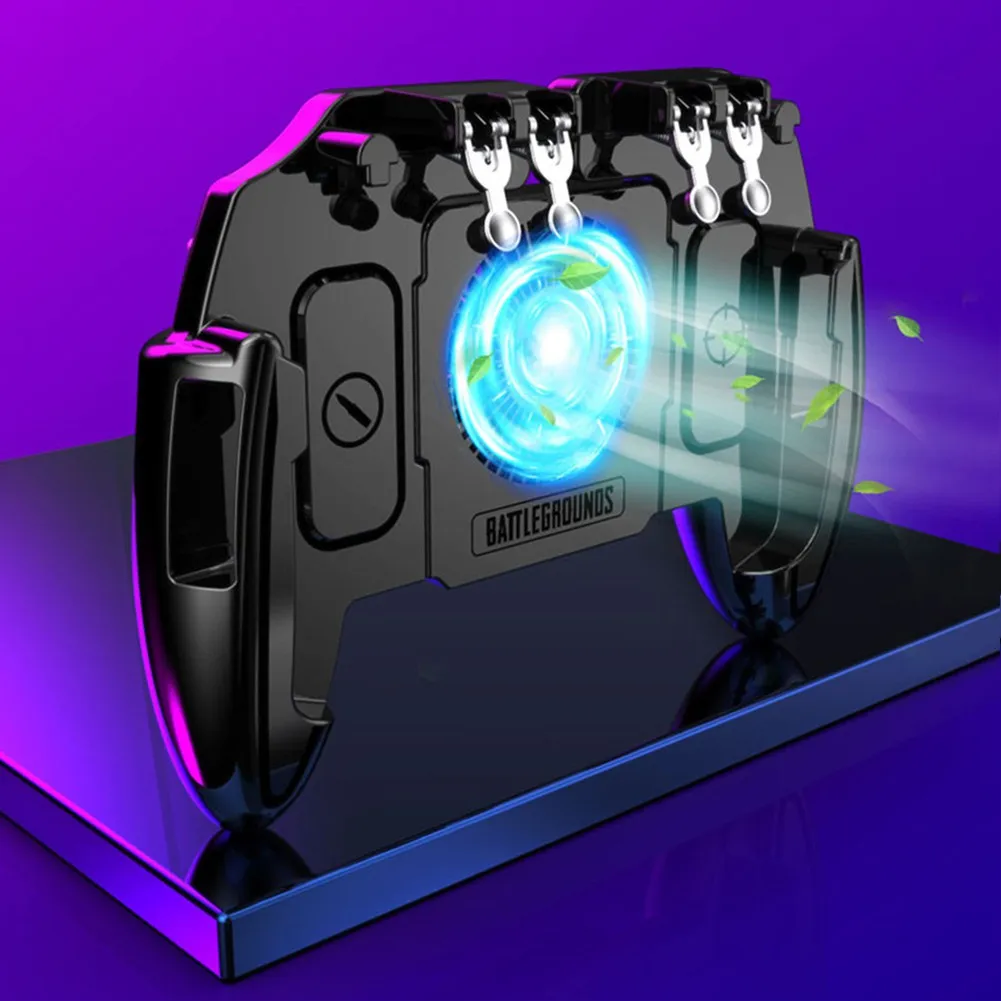  M11 Six Finger PUBG Mobile Game Controller Gamepad Trigger Aim Button L1 R1 Joystick For IPhone And
