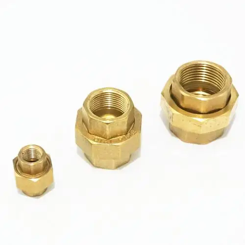 1/8 "1/4" 3/8 "1/2" 3/4 "1" BSP Weiblich Messing Rohr Union Fitting Anschluss Adapter – Detail 2