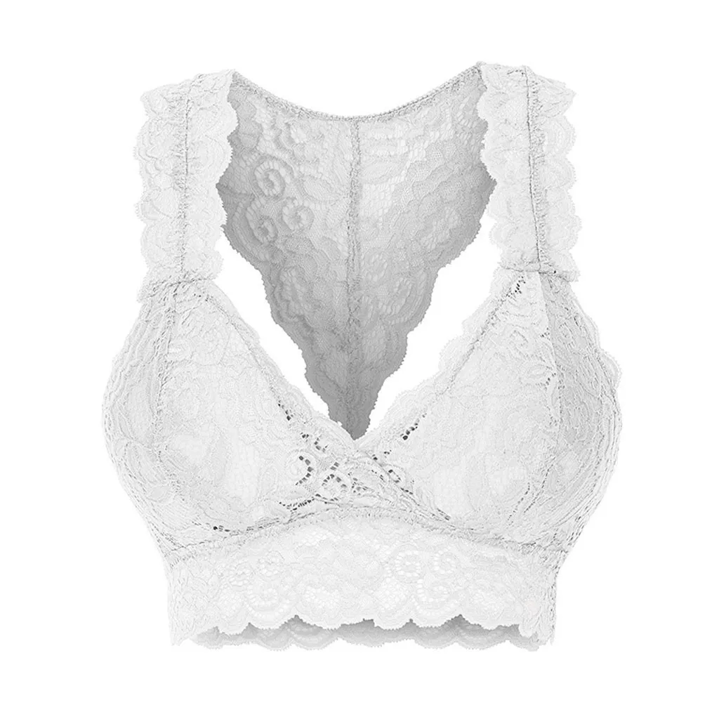 Women Lingerie Bra Lace Sport Bras Wireless Breathable Plus Size Crop Wire Free