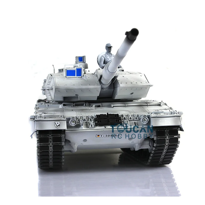 Leopard2A6 RC Танк 3889 Ver1 полностью металлический Chasis 1/16 Камуфляжный Зимний снег