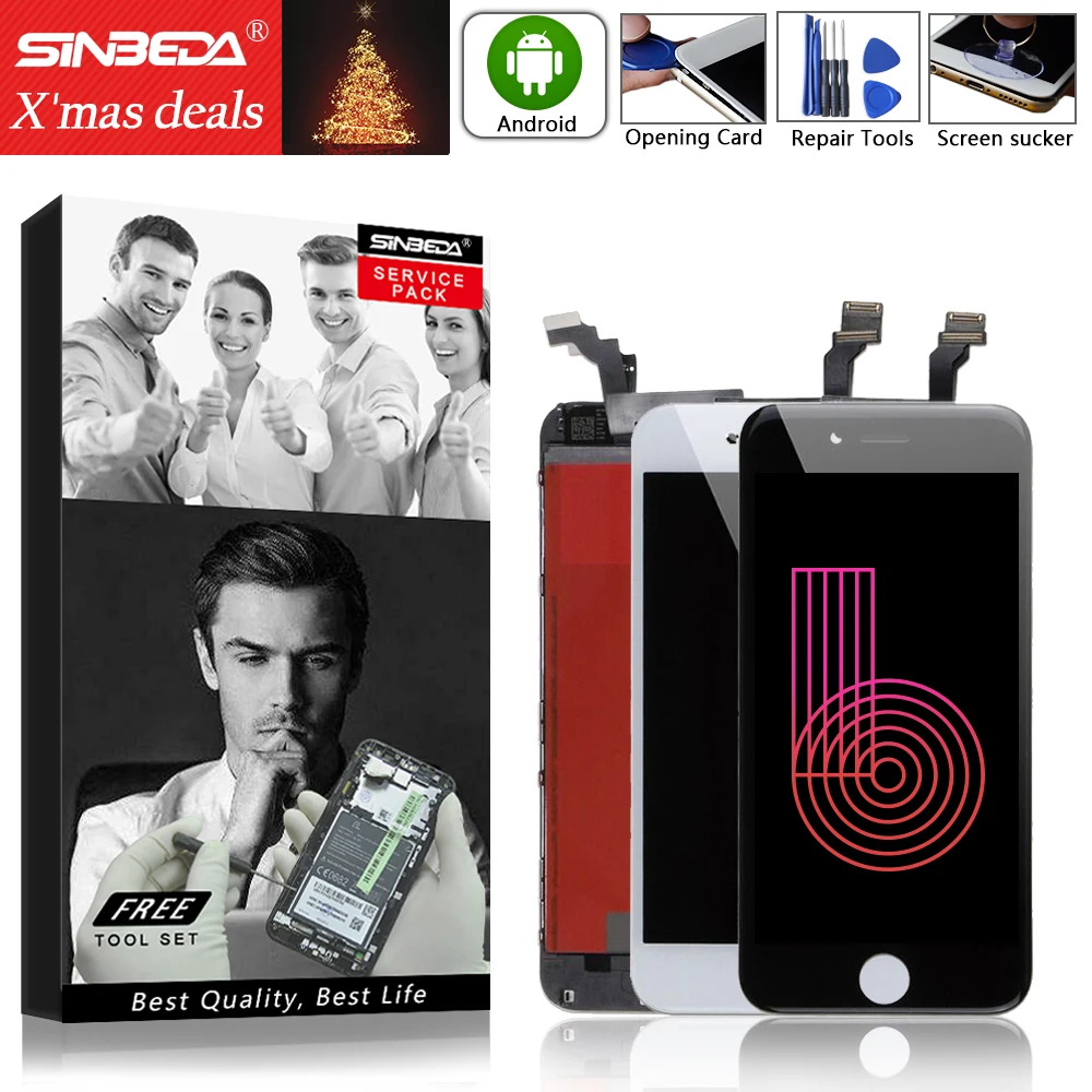 

Sinbeda For iPhone 6 Plus LCD Display Touch Screen Digitizer Assemble For iPhone6 Plus Display For iPhone 6 Plus LCD Screen 6P