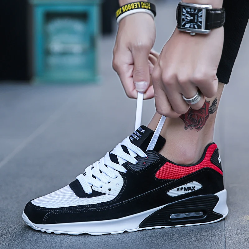 Damyuan Air Cushioned Sneakers Casual High Men's Shoes Hot All Year Round Fashion Sport Plus SIZE 47 Wear-resisting Non-slip