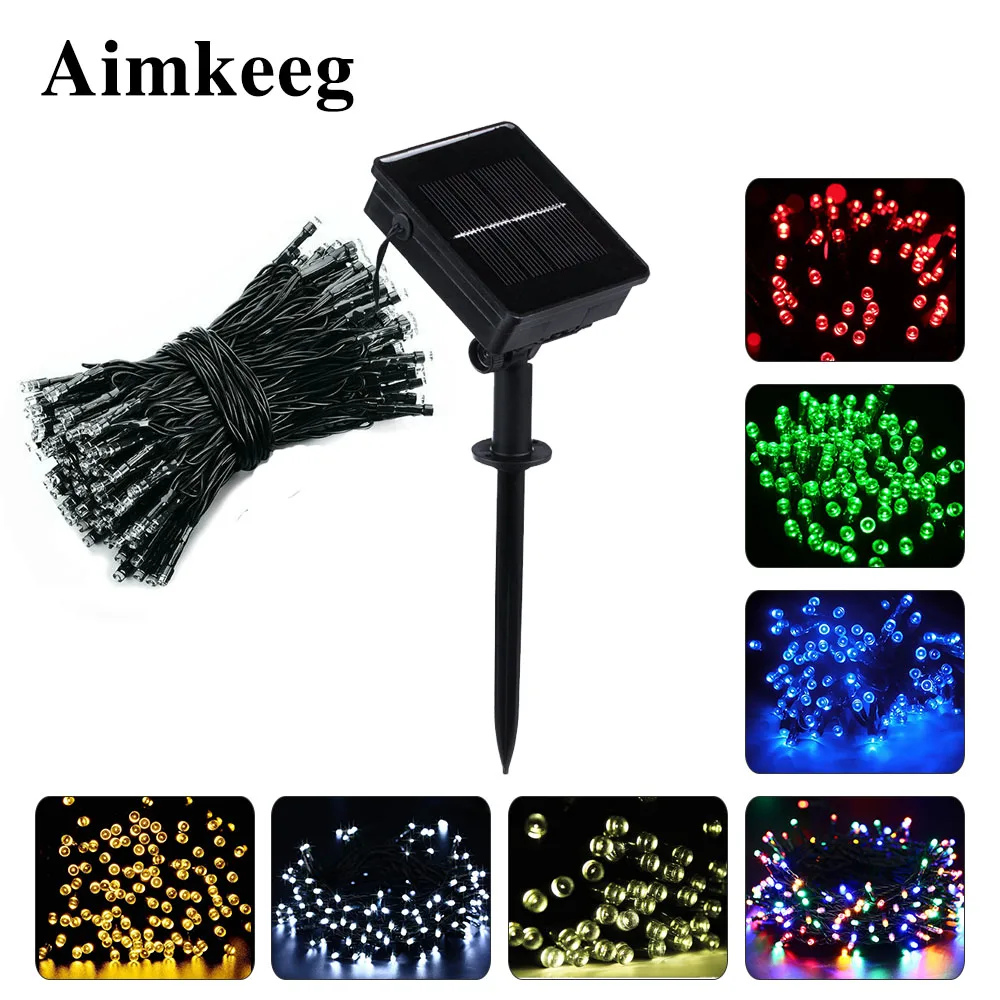 Preise 50 100 200 Led Solar Lichter Im Freien Wasserdichte Fee Urlaub Lichter Girlanden Weihnachten Baum Solar Kette String Garten Dekoration
