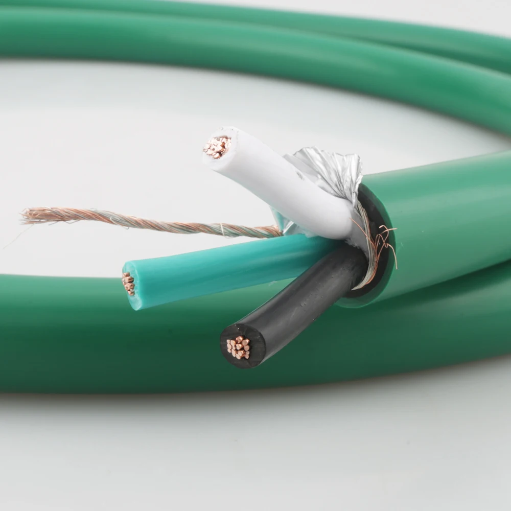 HI-End 2328 5N Silver plated pure copper AC power cable hifi power core for DIY audio power cable per meter cable HIFI AUDIO