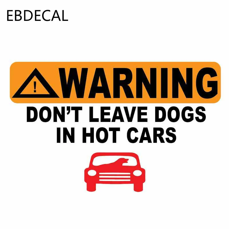 EBdecal не оставляйте своих собак в горячих машинах автомобильные наклейки для
