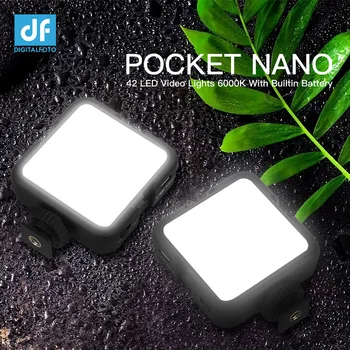 

POCKET NANO 42 LED Mini Video Lights 6000K With Builtin Battery for Photographer Studio Vlogging