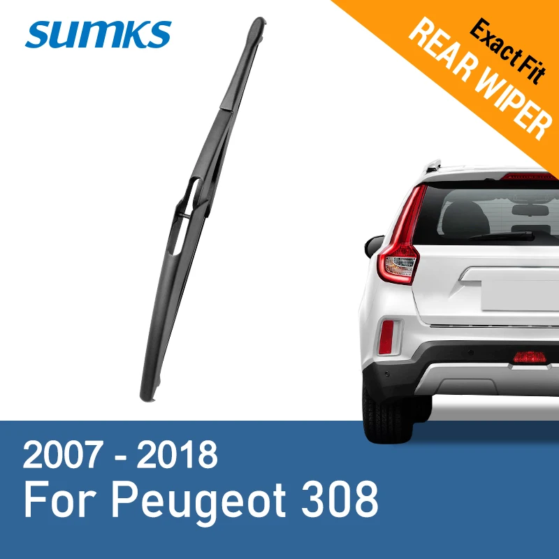 Летние задние щетки стеклоочистителя для Peugeot 308 2007 2008 2009 2010 2011 2012 2013 2014 2015 2016 2017 2018