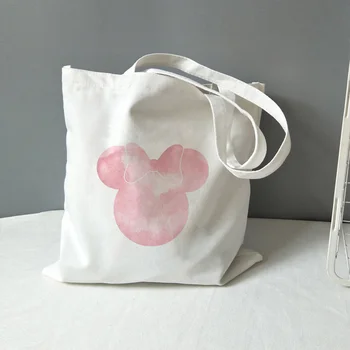 

Tote Bag Castle of Illustion Canvas Handbag Shopping Bag Text DIY Daily Use Custom Print Logo Eco Reusable Recycle