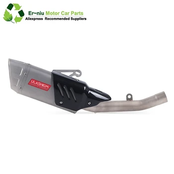 

Free Shipping Motorcycle Full System Exhaust Slip On For kawasaki Z800 2013 - 2016 Muffler Escape Middle Pipe with db-killer