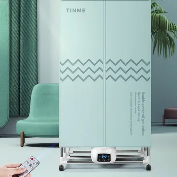 

Household Clothes Dryer Quick Drying Mute Remote Clothes Dryer Folding Warm Air Wardrobe Drying Portable Clothes Dryer