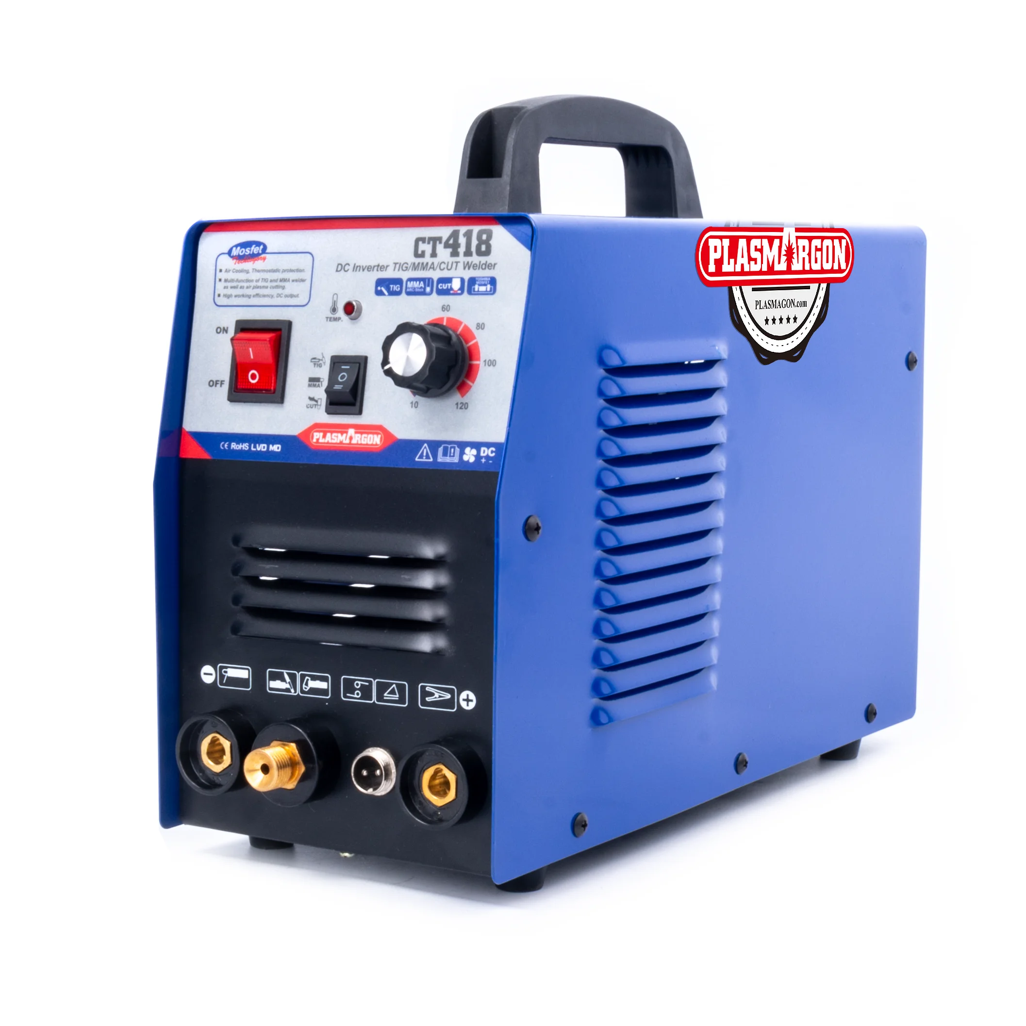 PlASMARGON 110/220V Dual Voltage 3 In 1 Multifunction Welding Machine TIG ARC Welder Plasma Cutting CT418 With Free Accessory