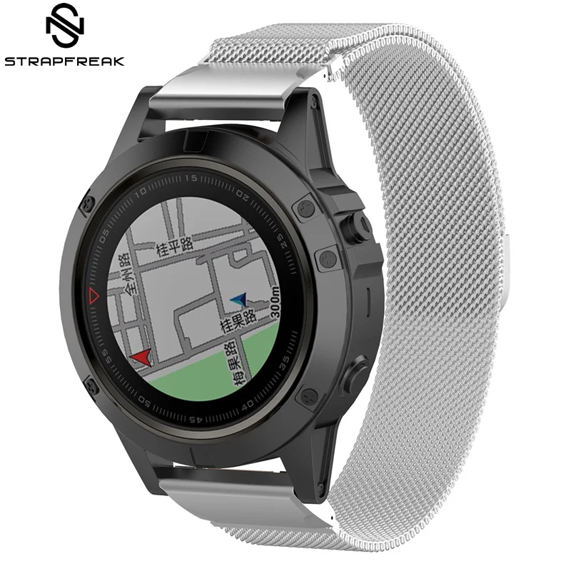 Миланский ремешок для часов Garmin Fenix 5X5 5S Plus 3 3 HR Forerunner 935, быстроразъемный удобный ремешок для запястья 26 мм 22 мм 20 мм