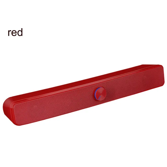 FELYBY 3,5 мм V-193 стерео разъем и питание от USB SADA настольная полоса звуковая панель сабвуфер динамик для ПК/ноутбука/мобильного телефона - Цвет: red