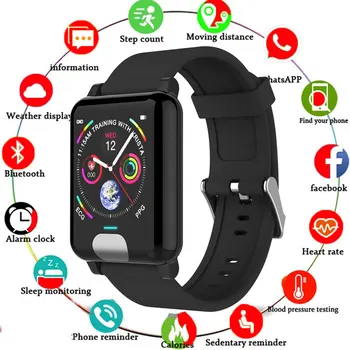 

ppg ecg fitness tracker women men smart health hey band ip68 braselet heart rate wristband blood pressure Measurement GPS watch