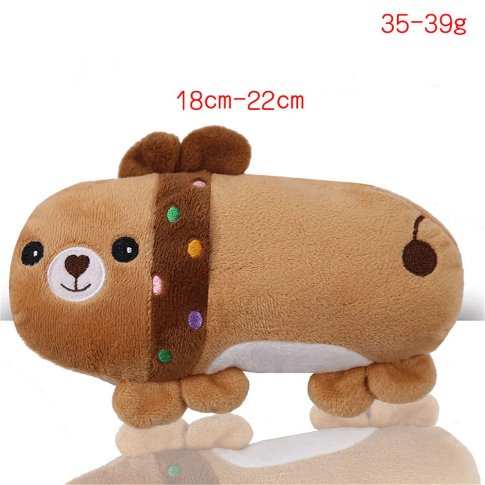 Purple Funny Pet Simulation Fruits Foods Plush Sound Toys for Puppy Dog Bite Wear-resistant Various Entertainment Voice Mini Cute Toy - Color: Purple