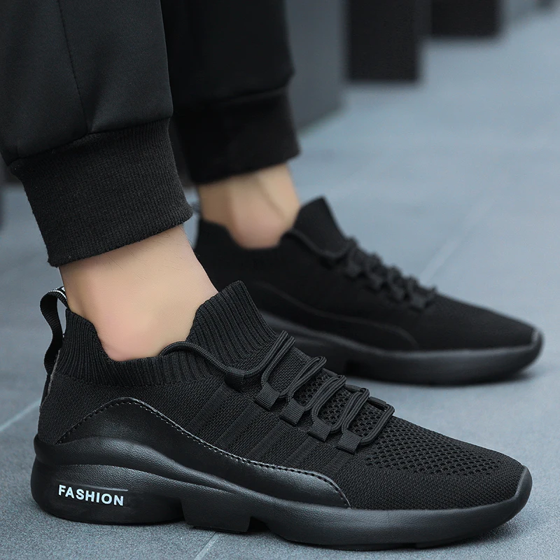 

Damyuan 2020 Men's Casual Shoes Flying Weave Super Light Running Shoes Slip-on Sock Sneakers Outdoor Jogging Walking Mesh Tenis