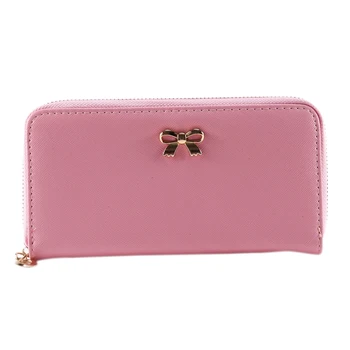 

Fashion Korean Cute Bowknot Purse Solid Wearable Wallet for Women