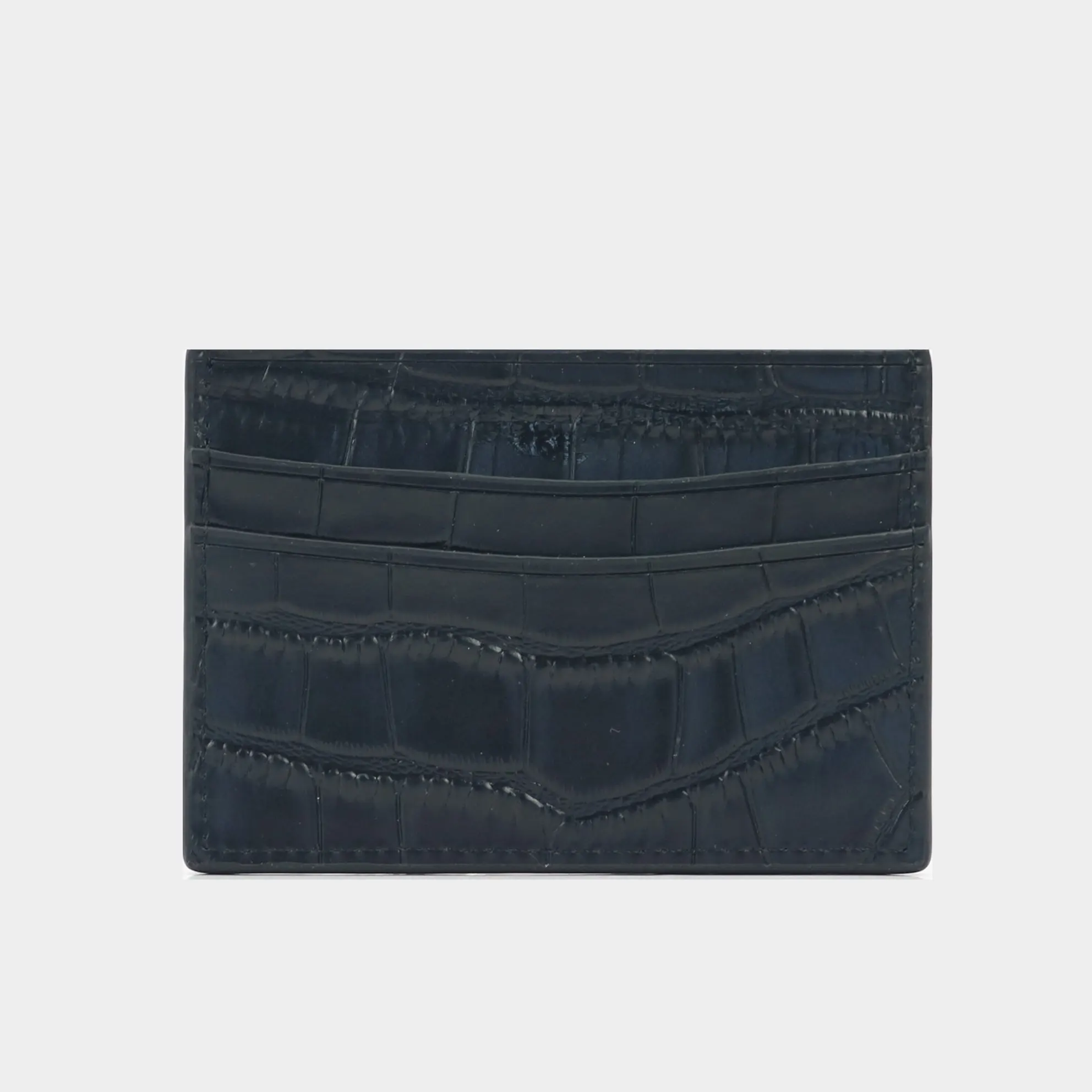 Black Card Holder Индивидуальный Именной держатель для карт кошелек стиль брелок тисненая крокодиловая кожа подарочный набор для SAMSUNG IPHONE 11,11 PRO MAX чехол - Цвет: Black Card Holder
