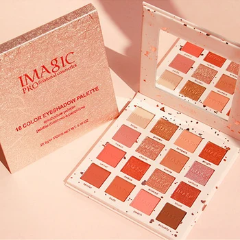 IMAGIC New Arrival Charming Eyeshadow 16 Color Palette Make up Palette Matte Shimmer Pigmented Eye Shadow Charming Shimmer Eyeshadows 16 Colors Set