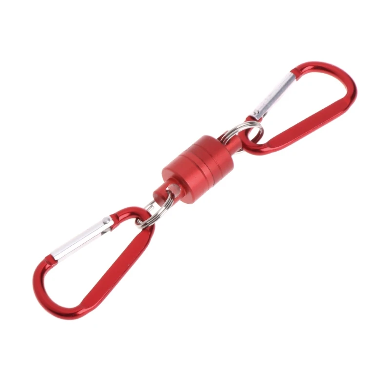 Магнитная пряжка для ловли нахлыстом, магнитная сетка, быстроразъемный ремешок с зажимом - Цвет: red
