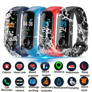 

M3 Health Tracker Smart Band Watch Bracelet Wristband Fitness Tracker Monitor Wristband