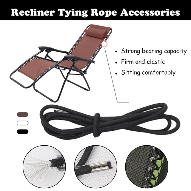 4pcs Chaise Rope Sun Chairs Loungers Lounge Chair Rope