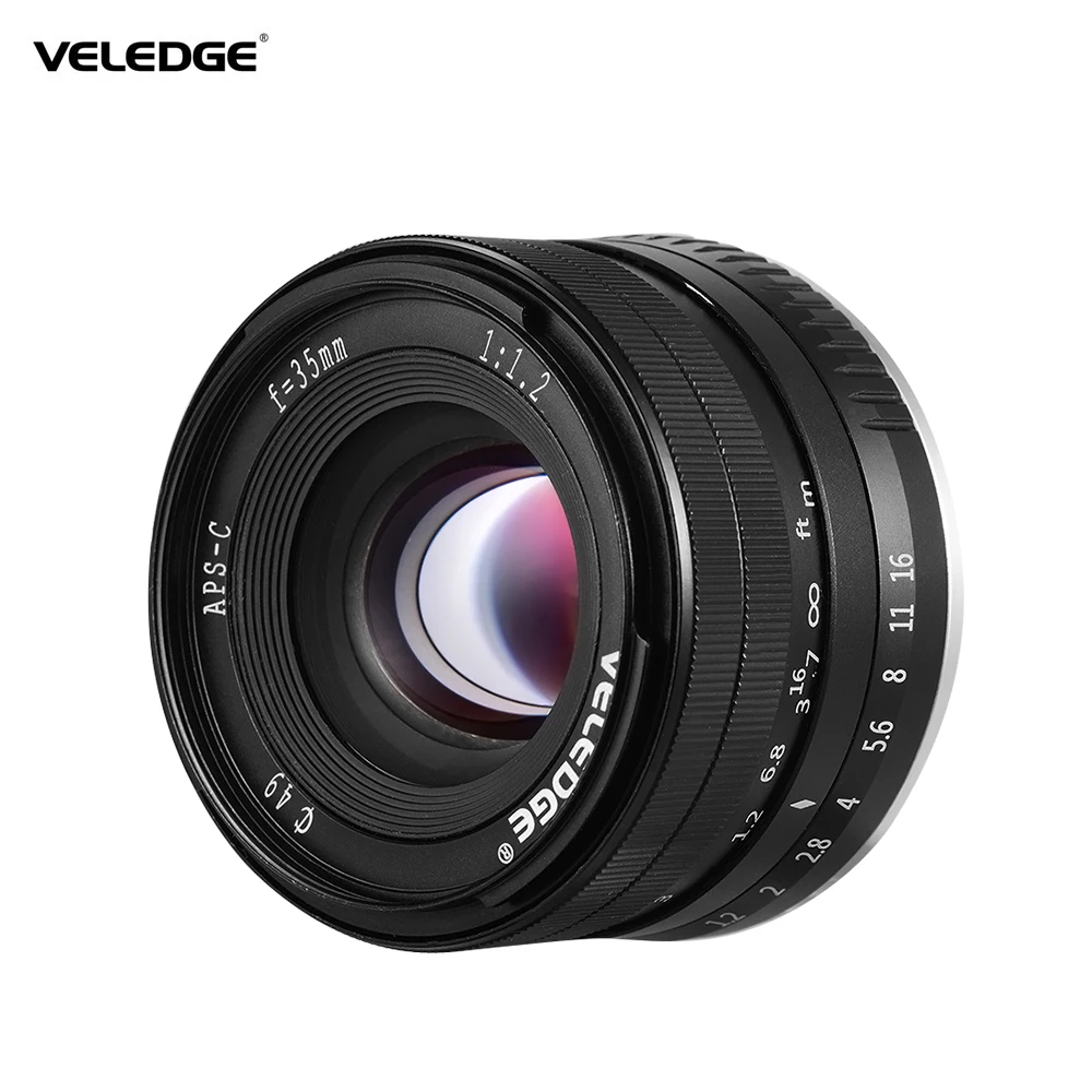 

VELEDGE 35mm F/1.2 Super High Resolution Camera Prime Lens Manual Focus Lens for Sony A7III A9 NEX 3 3N 5 NEX 5T NEX 5R NEX 6 7