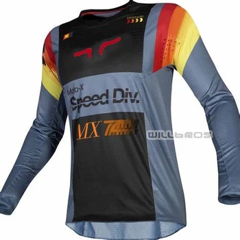 

Delicate Fox 360 Murc Blue Steel Jersey MX MTB ATV DH BMX Motocross Enduro Offroad Riding Racing T-shirt