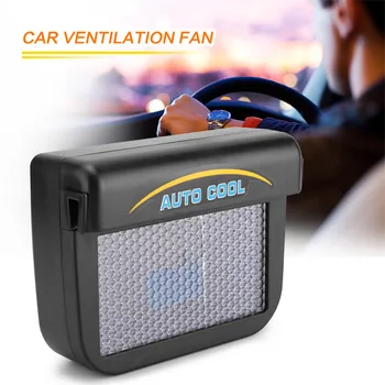 

0.3W Solar Powered Car Auto Cooler Ventilation Fan Automobile Air Vent Exhaust Heat Fan with Rubber Strip