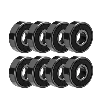 

NEW-8Pcs 608RS Skateboard Bearings ABEC 11 Steel Ball Bearing Fit for Skateboard Roller Skates Inline Skates 3D Printer