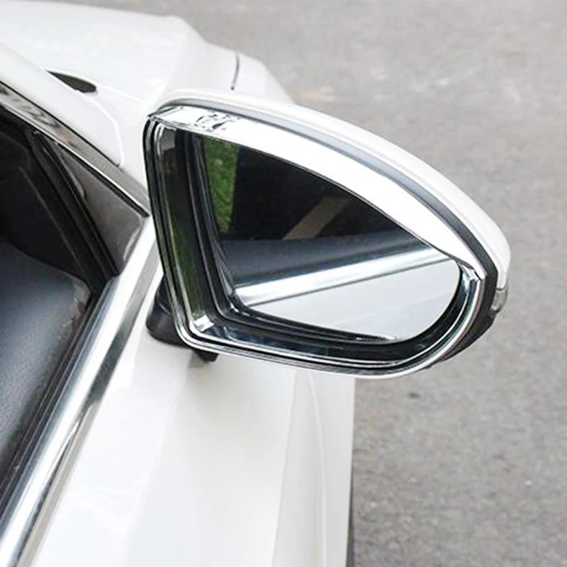 

ABS Chrome For Volkswagen Golf 7 2014-2020 Car rearview mirror block rain eyebrow cover trim accessories car styling 2pcs