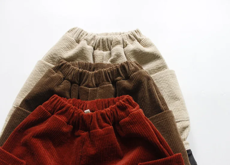 Штаны для маленьких мальчиков, зимние леггинсы, дизайнерские брендовые плотные штаны для мальчиков и девочек, Корейская Вельветовая одежда
