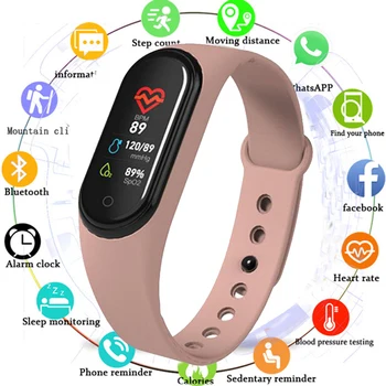 

M4 Smart band 4 Fitness Tracker Watch Bluetooth Sport bracelet Heart Rate Blood Pressure Smart band Monitor Health Wristband
