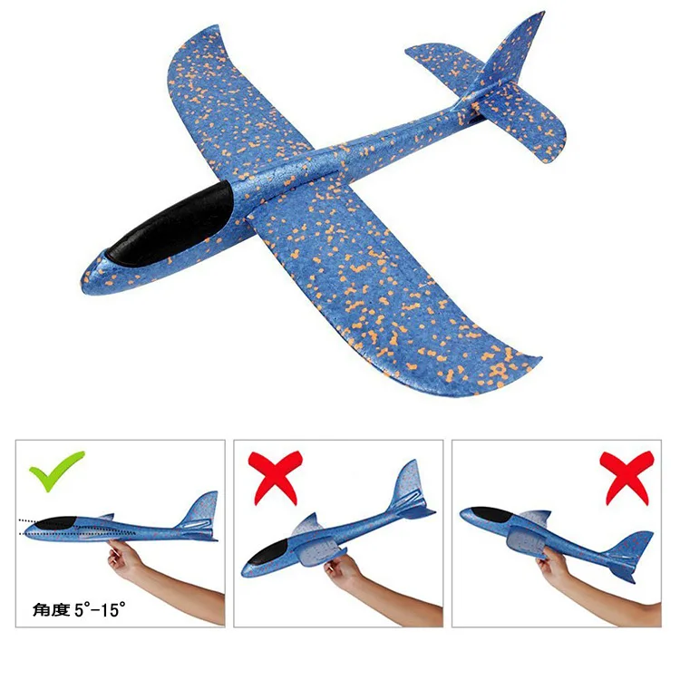 

Plane model parent-child interaction baby toys children DIY hand throw flight glider stunt foam aircraft gliders children's toys