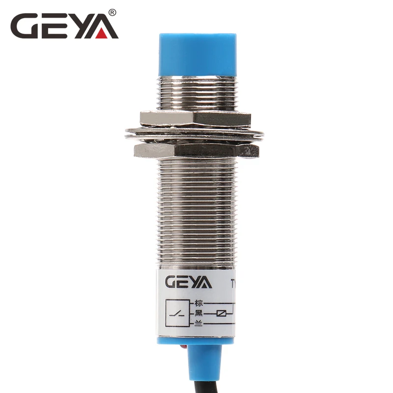 

GEYA 8mm Sensing Distance Proximity Switch NPN PNP DC 10-30V Proximity Sensor DC 2 Wire 3 Wire 4 Wire NO NC M18 Screw Size