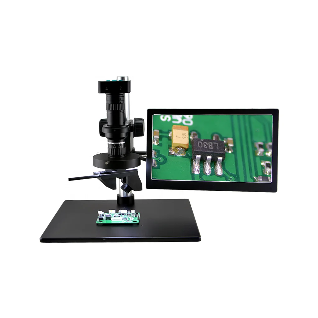 Fm3d0325u 12.5inch LCD Screen 11-95X Portable Industrial Monocular 3d Digital Video Microscope g1200 digital microscope 7 inch large color screen